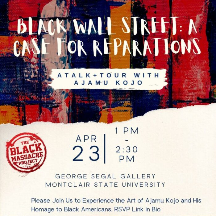 A Tour + Talk for Ajamu Kojo’s “Black Wall Street: A Case for Reparations”